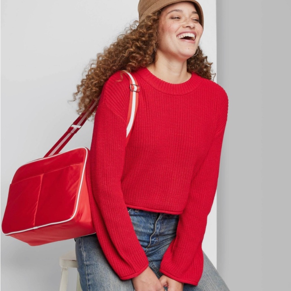 Red Wild Fable sweater